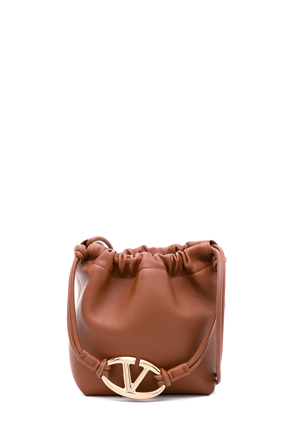 Vlogo Pouf Nappa Leather Mini Bucket Bag