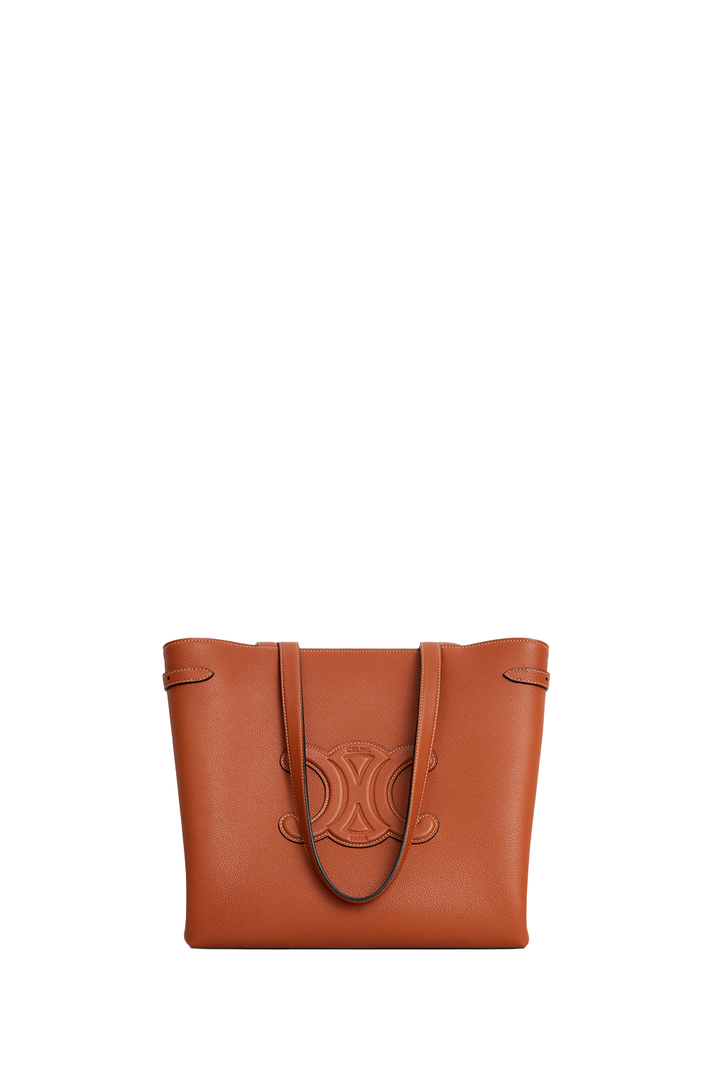 Medium Cabas Anais Cuir Triomphe In Grained Calfskin Tan