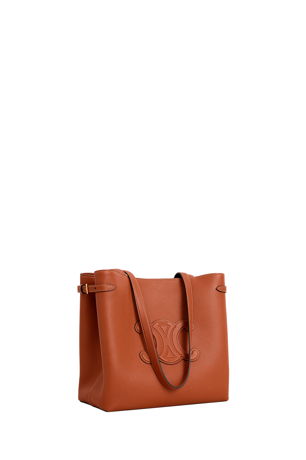 Medium Cabas Anais Cuir Triomphe In Grained Calfskin Tan