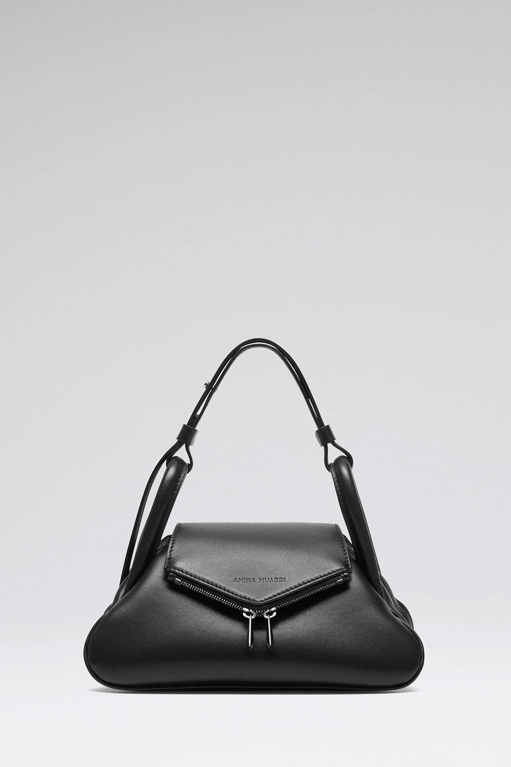 Gemini Small Shoulder Bag Black Nappa