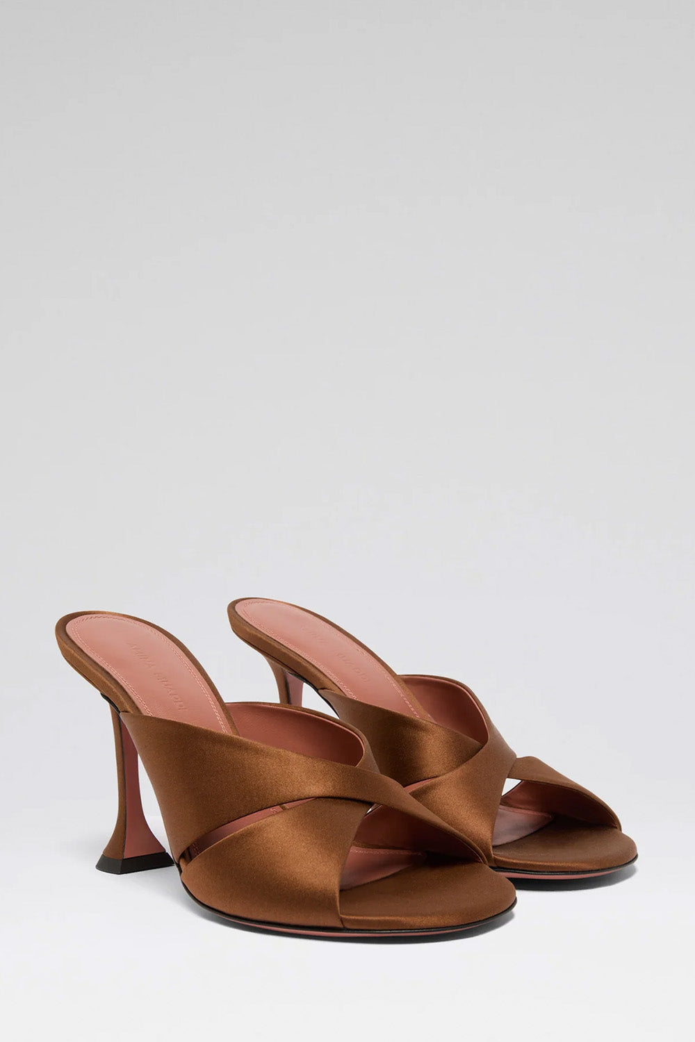 Salma Slipper 95 Mocha Satin