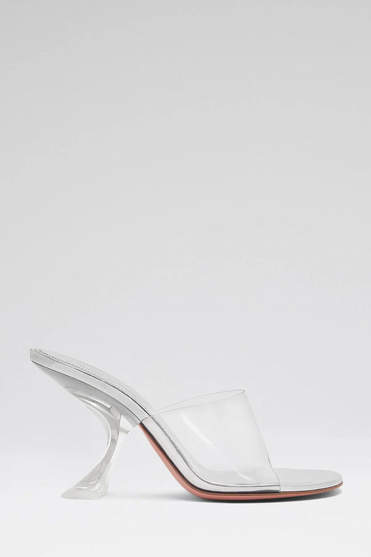 Taylor Glass Slipper 90 Transparent Pvc
