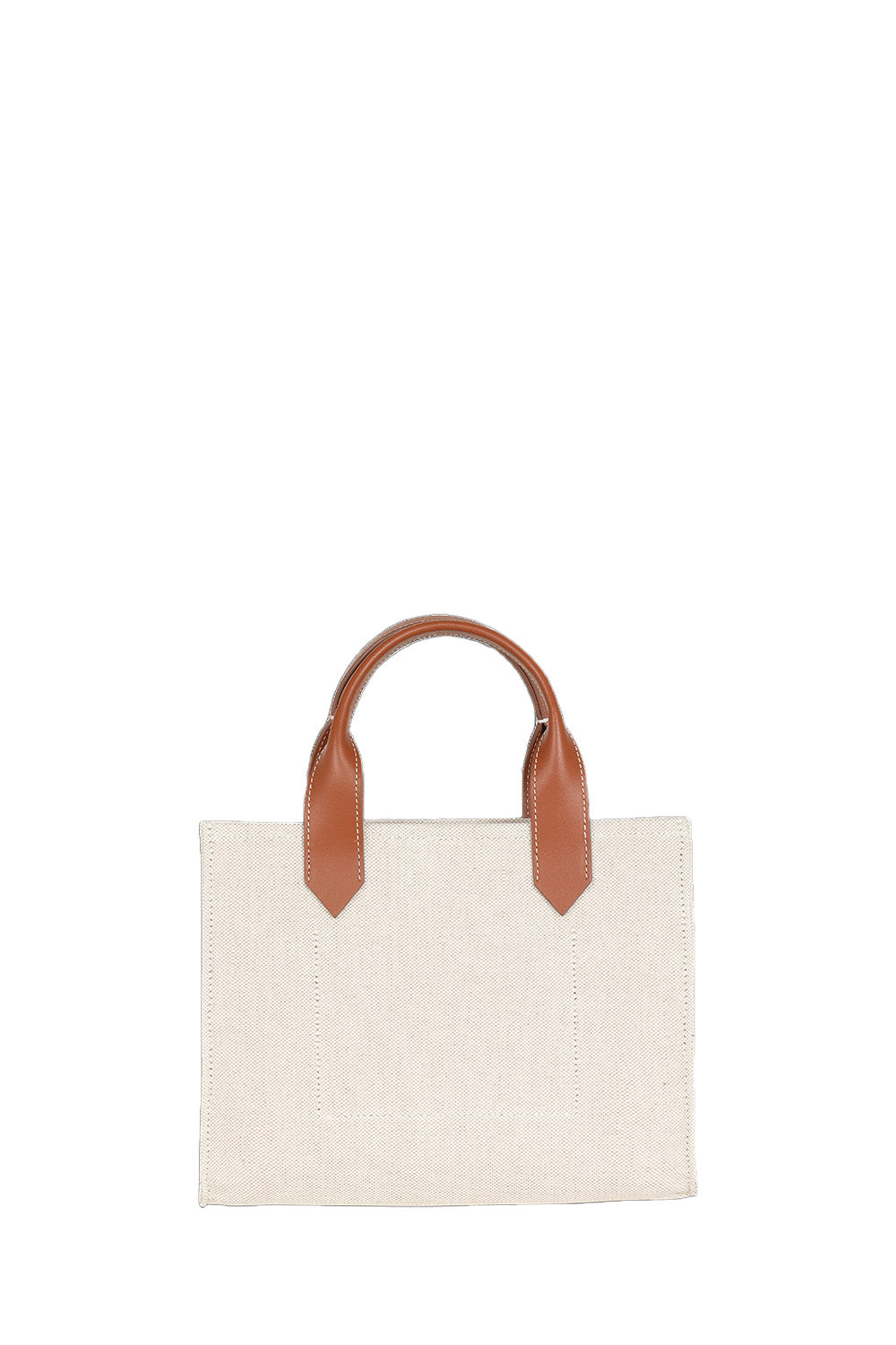 B-Army Small Tote Bag In Canvas And Leather