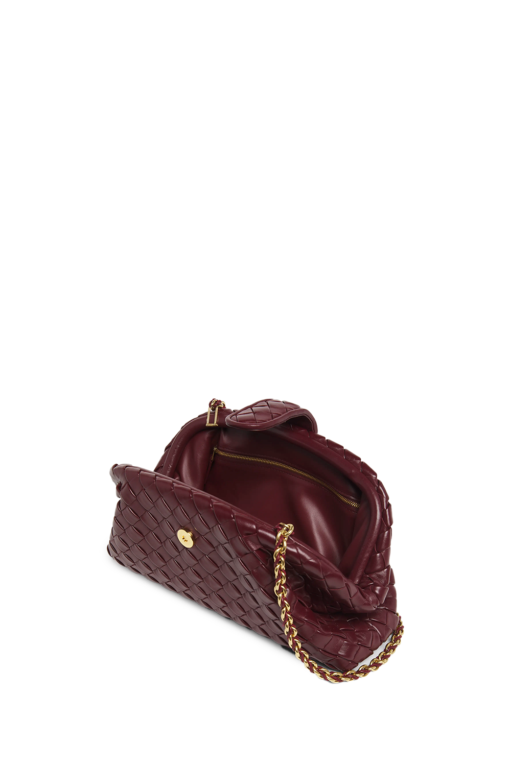 BOTTEGA VENETA - Lauren 1980 Teen Clutch Bag with Chain BOTTEGA VENETA - Lauren 1980 Teen Clutch Bag with Chain