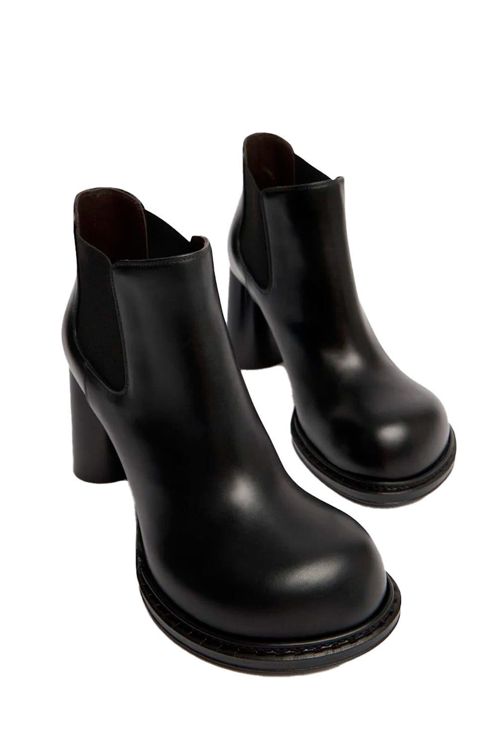 80mm Cliff Leather Chelsea Ankle Boots