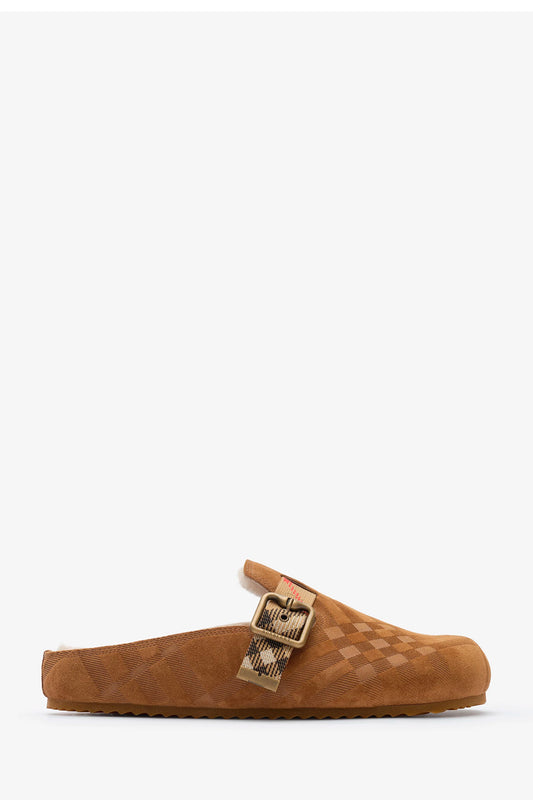 Check Shearling Urchin Clogs