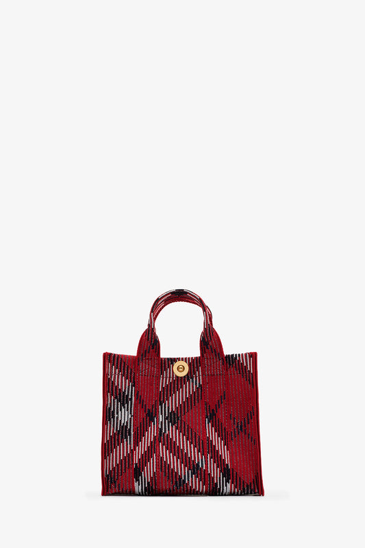 Mini Check Knitted Tote