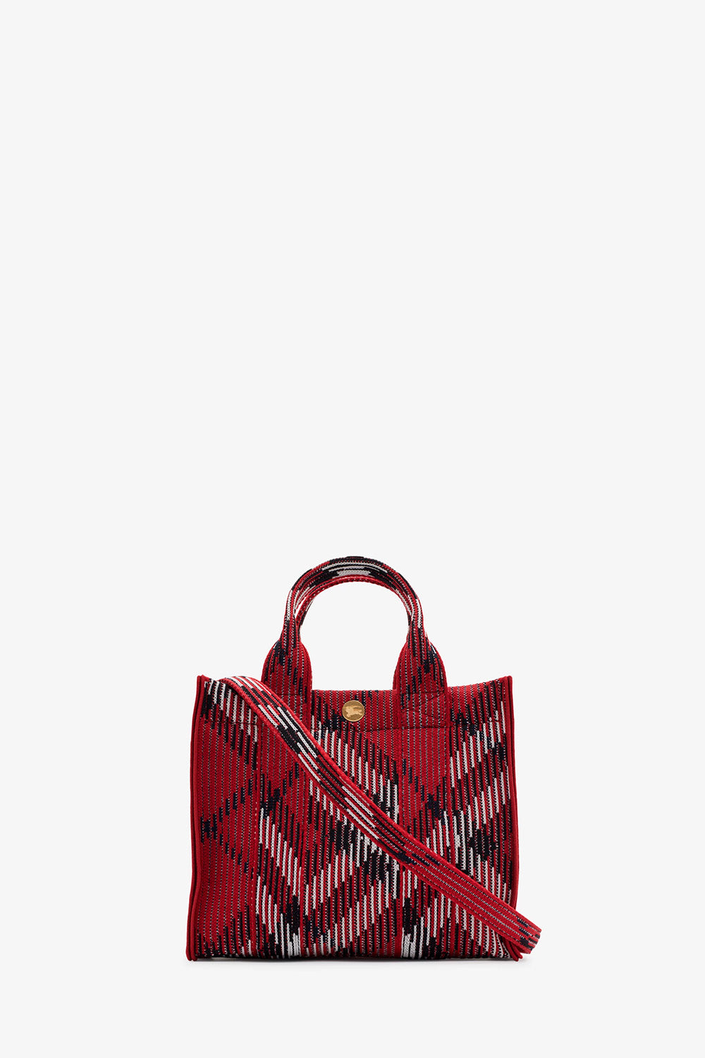 Mini Check Knitted Tote