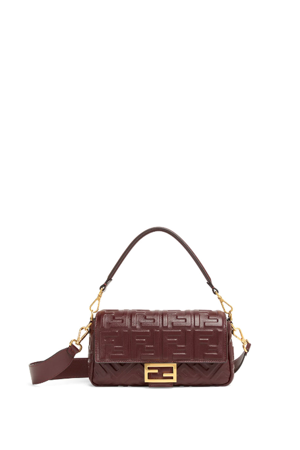 Baguette Midi Nappa Leather Bag