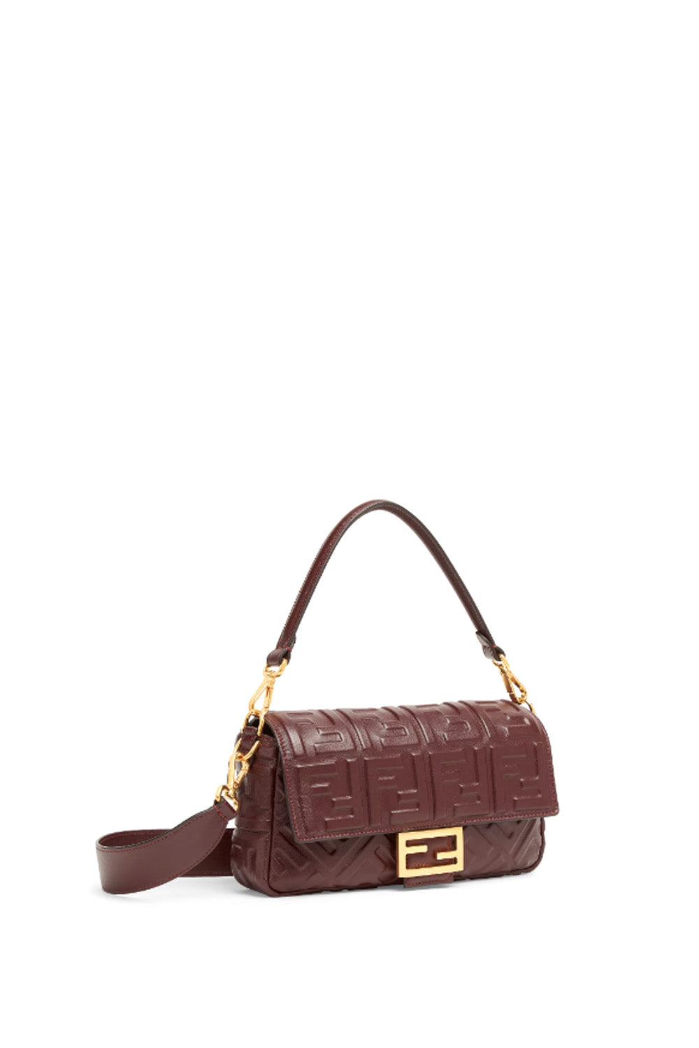 Baguette Midi Nappa Leather Bag