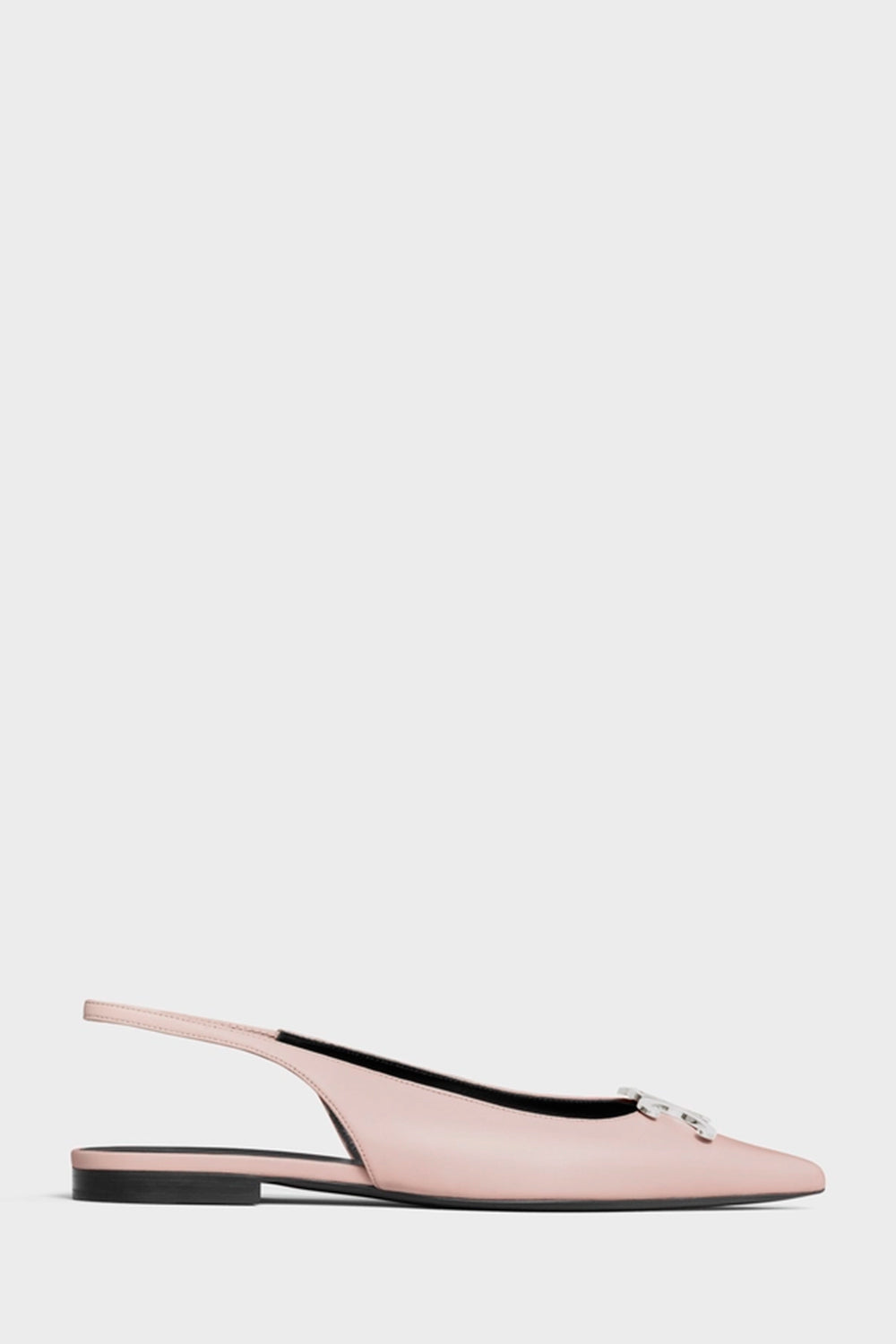 Celine Alma Triomphe Flat Slingback In Lambskin