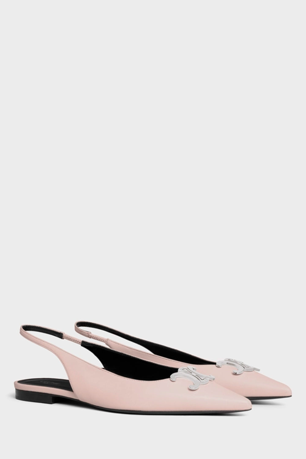 CELINE - Celine Alma Triomphe Flat Slingback In Lambskin