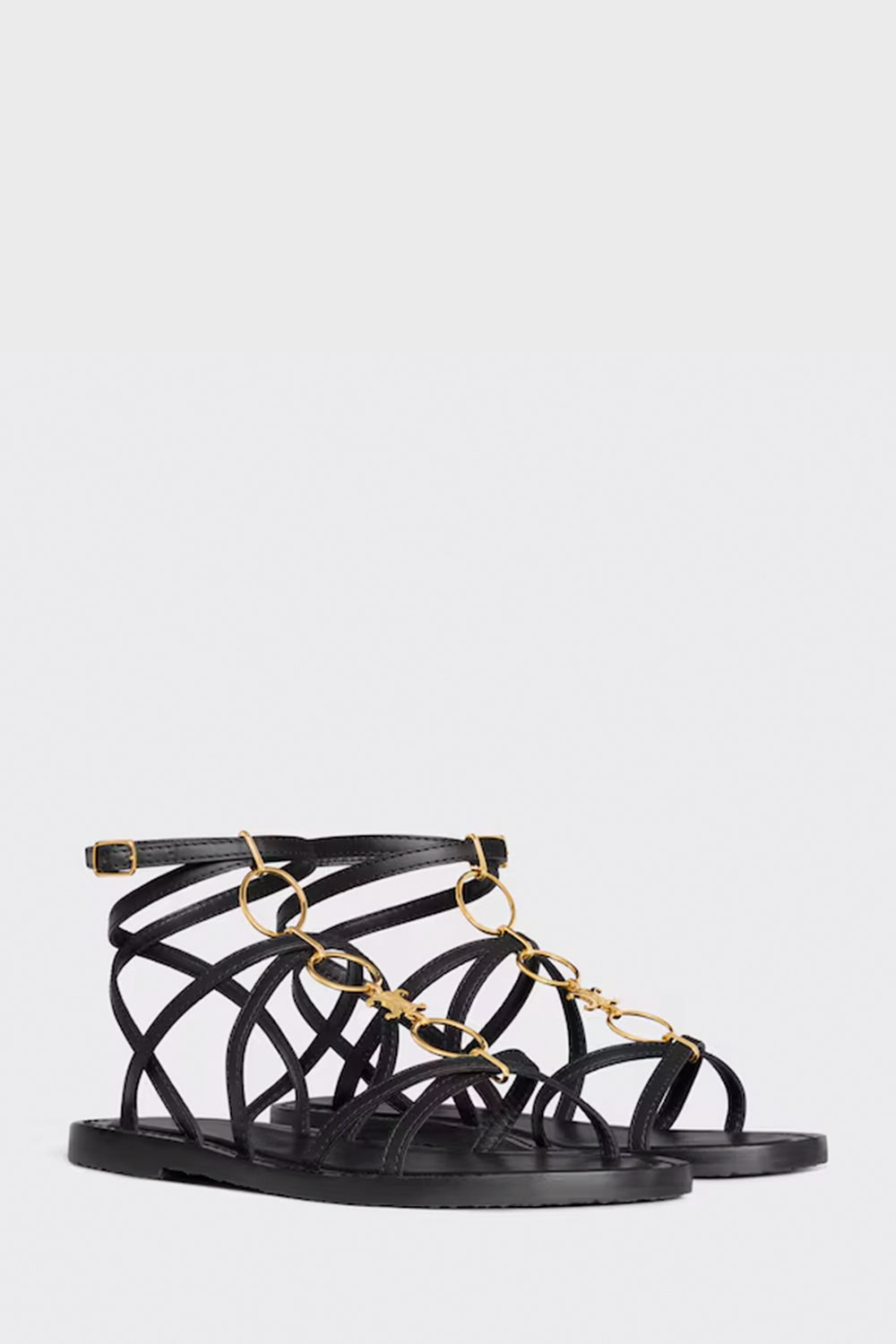 CELINE - Celine Lympia Strappy Jewel Sandal In Calfskin