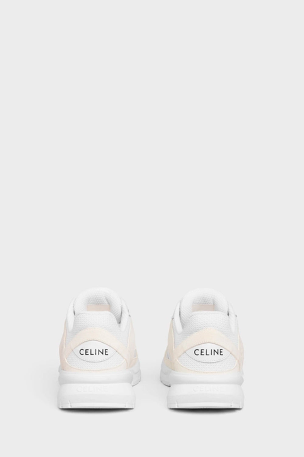 Celine Runner Cr-03 Low Lace-Up Sneaker In Mesh, Suede Calfskin And Calfskin