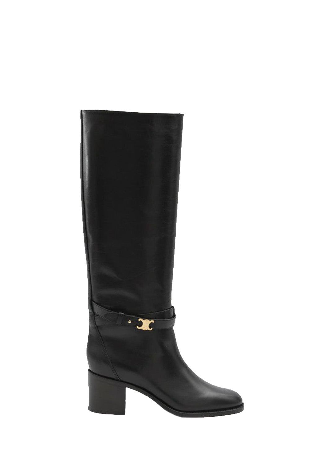 Garance Triomphe Strap High Boot In Calfskin