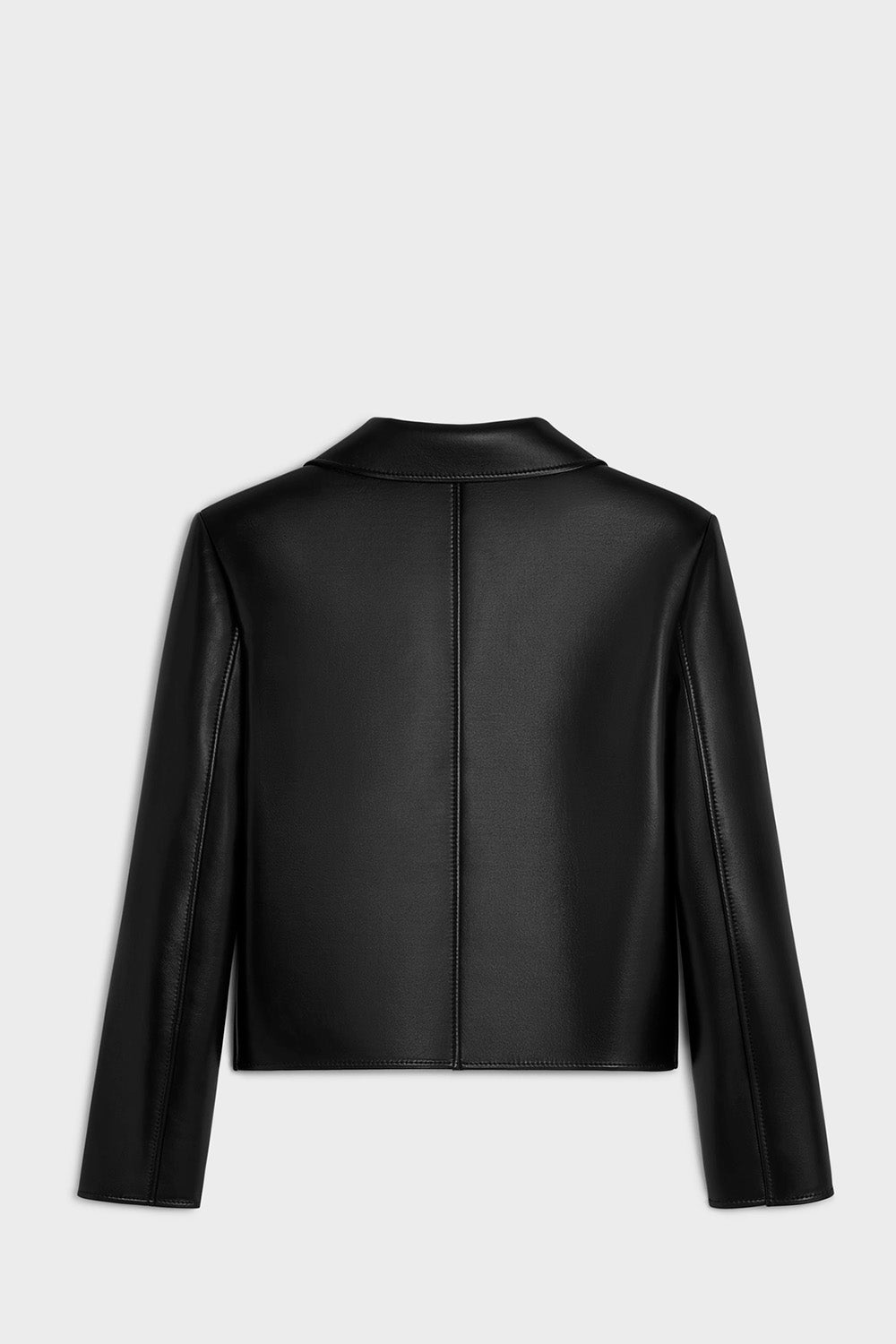 Jacket With Claudine Collar In Soft Lambskin