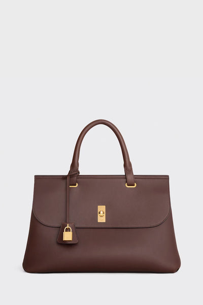 ハンドバッグ CELINE MEDIUM AUCOURT 16 SOFT IN NATURAL CALFSKIN CELINE - Medium Aucourt 16 Soft In Supple Grained Calfskin