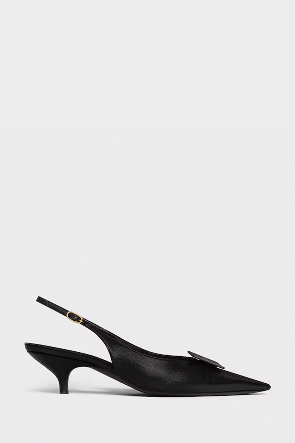 Signature - Slingback With Label In Lambskin