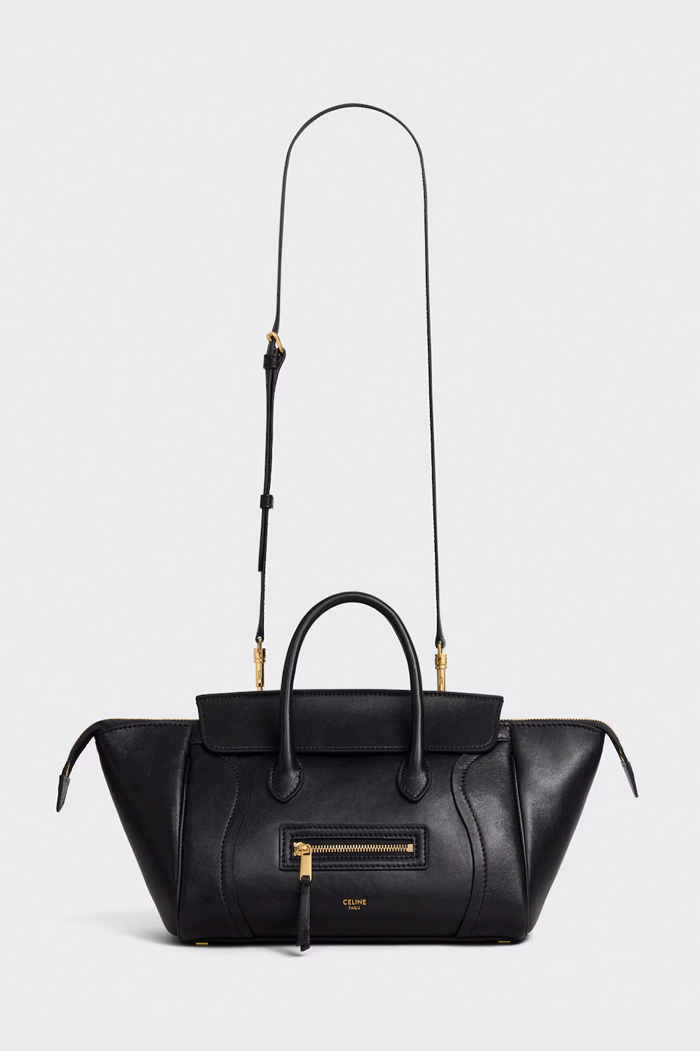 Small New Luggage In Supple Shiny Lambskin