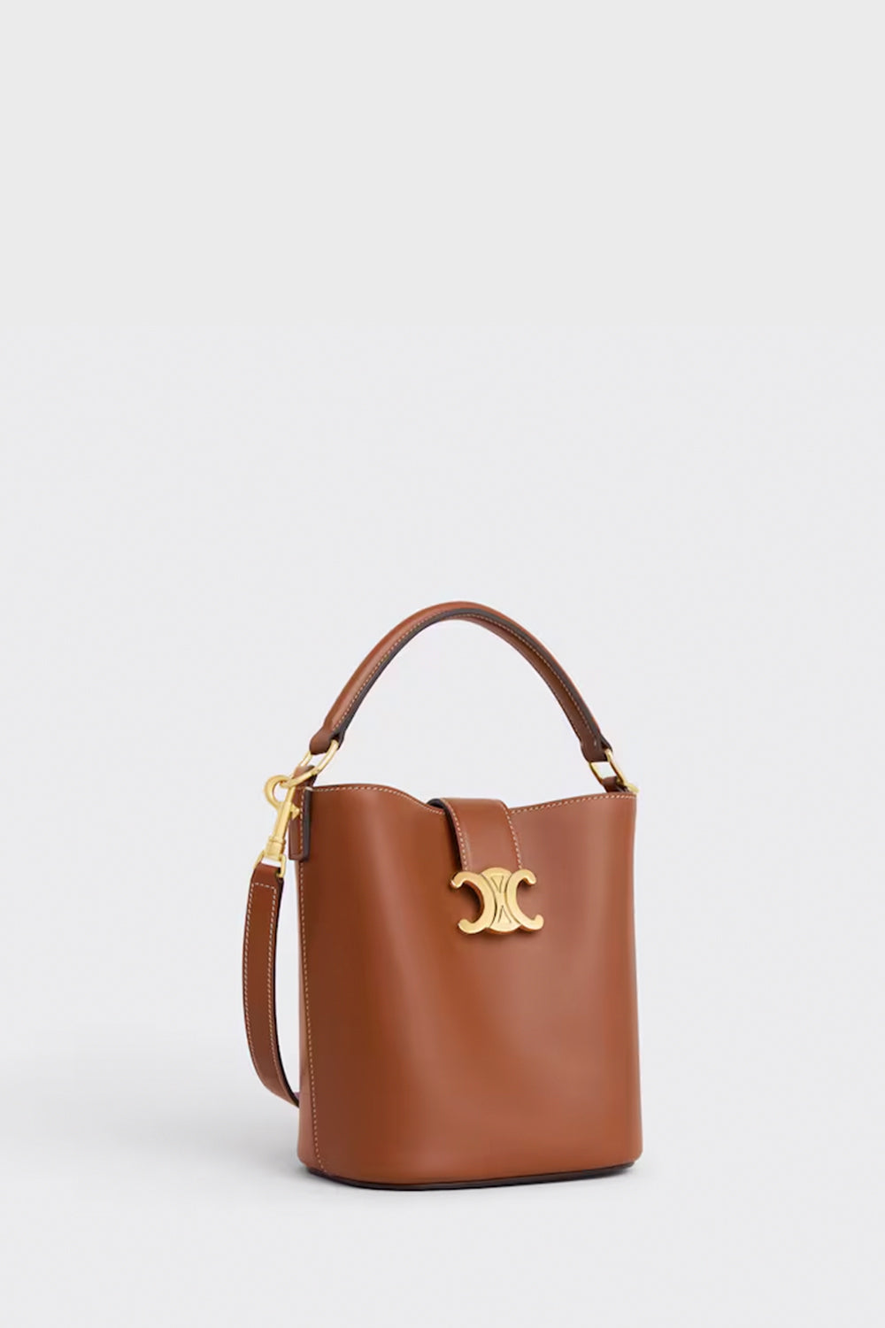 ハンドバッグ Celine Mini Bucket Bag Louise MINI BUCKET LOUISE IN smooth calfskin - BLACK | CELINE