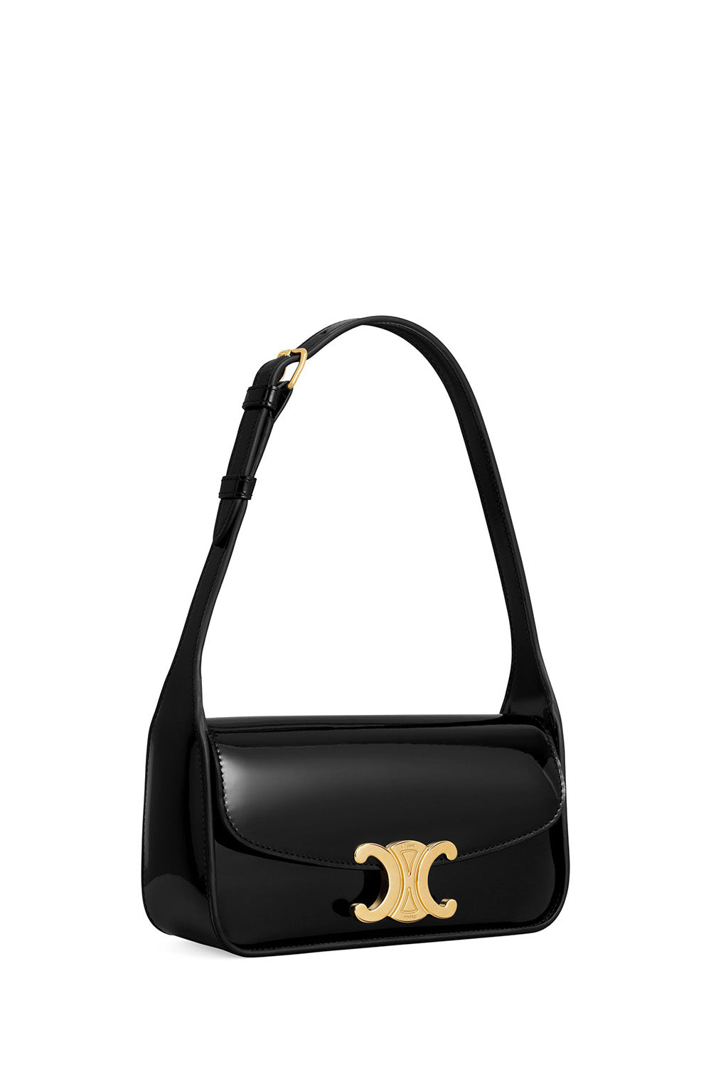 Shoulder Bag Terence In Patent Calfskin