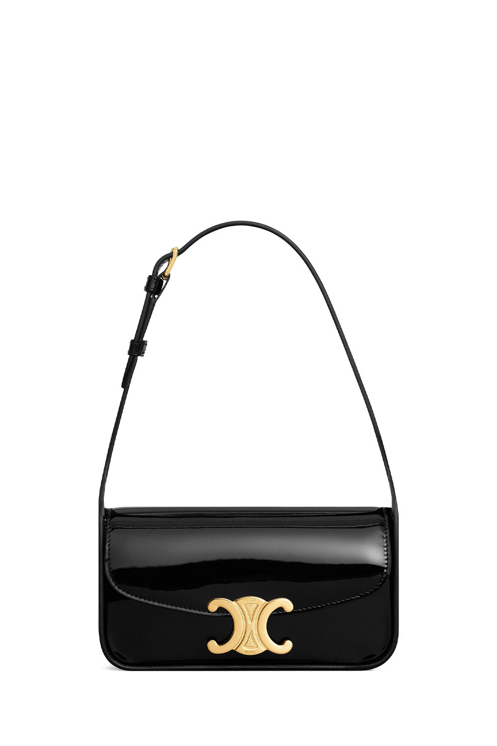 Shoulder Bag Terence In Patent Calfskin