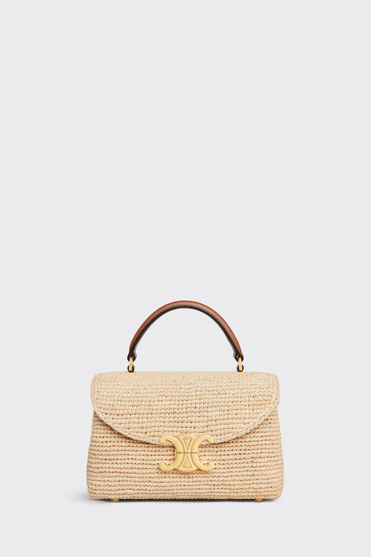 Teen Nino Bag In Raffia And Calfskin