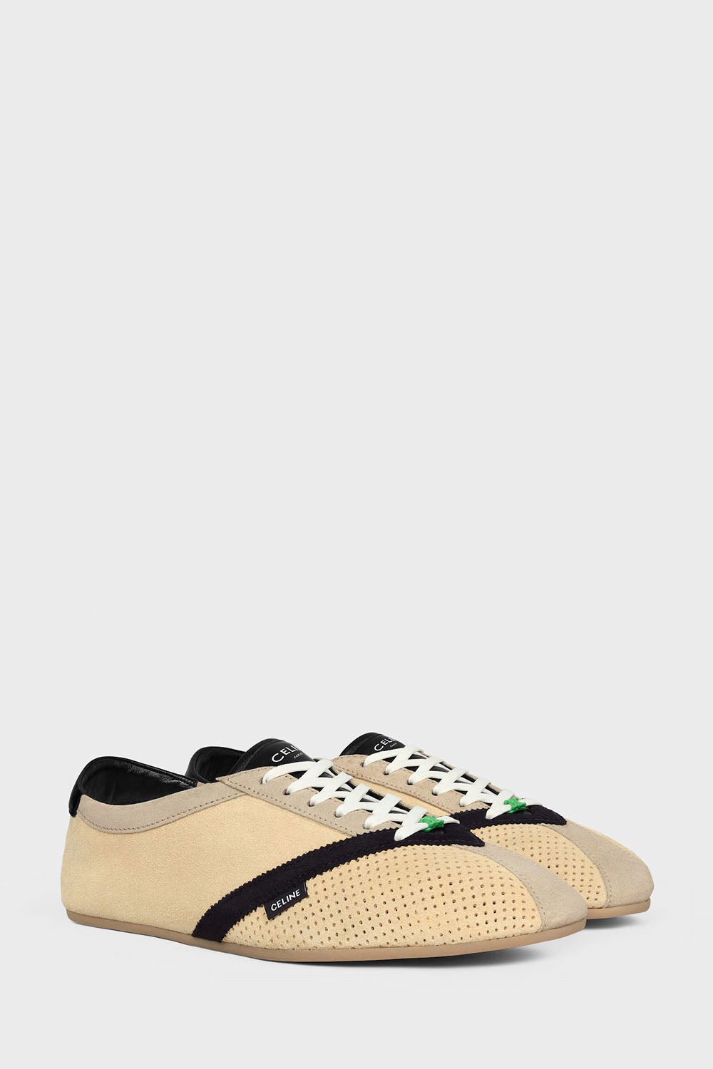 The Flat Sneaker In Suede Calfskin And Lambskin