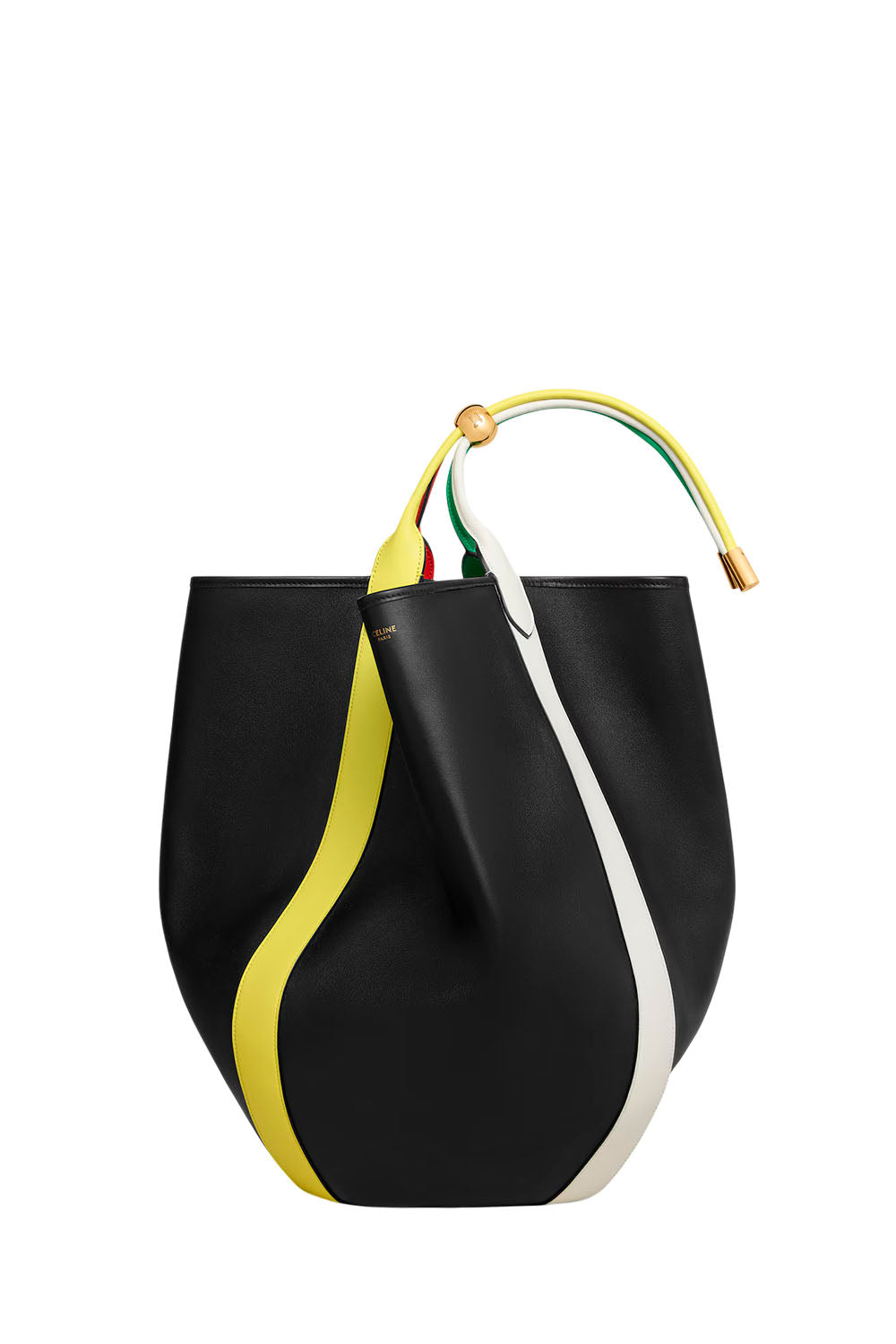 Large Drop Bucket Bag In Supple Smooth Calfskin
