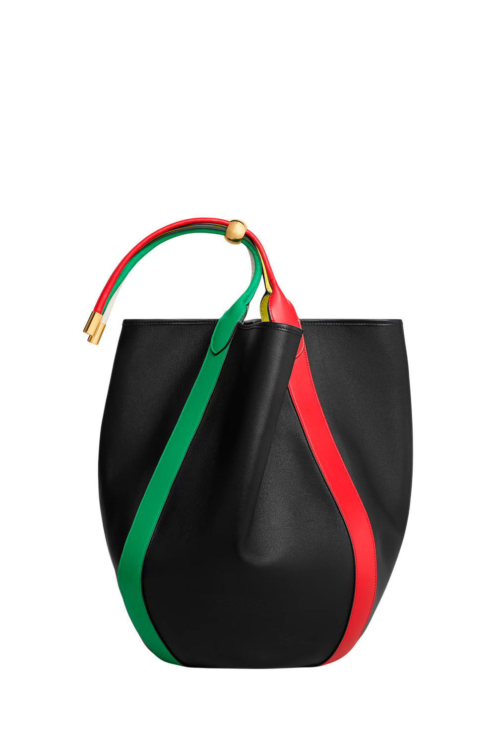 Large Drop Bucket Bag In Supple Smooth Calfskin