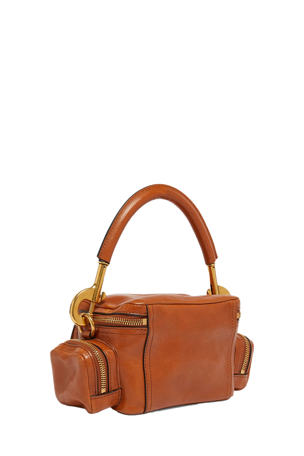 Camera Bag Small in Natural Shiny Calfskin