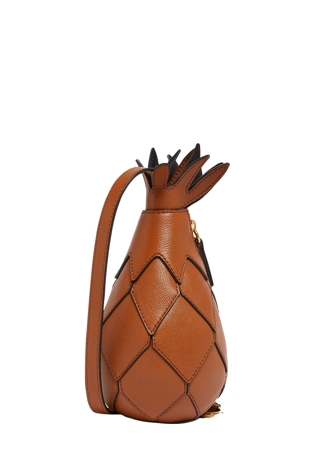 Bananas Pineapple Crossbody Bag in Calfskin Leather