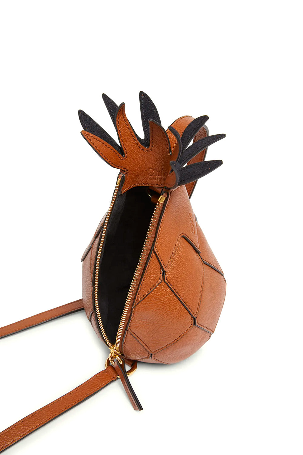 Bananas Pineapple Crossbody Bag in Calfskin Leather