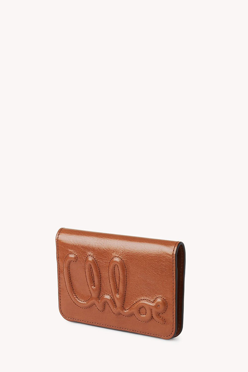 C Chloé Bifold Wallet In Shiny Leather