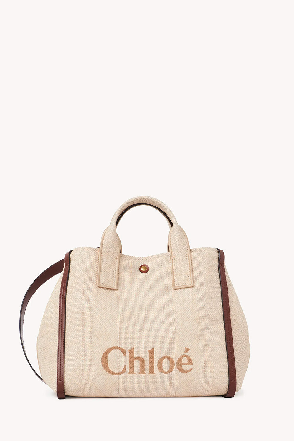 Chloé Carry Tote Bag In Raffia-Effect Fibers