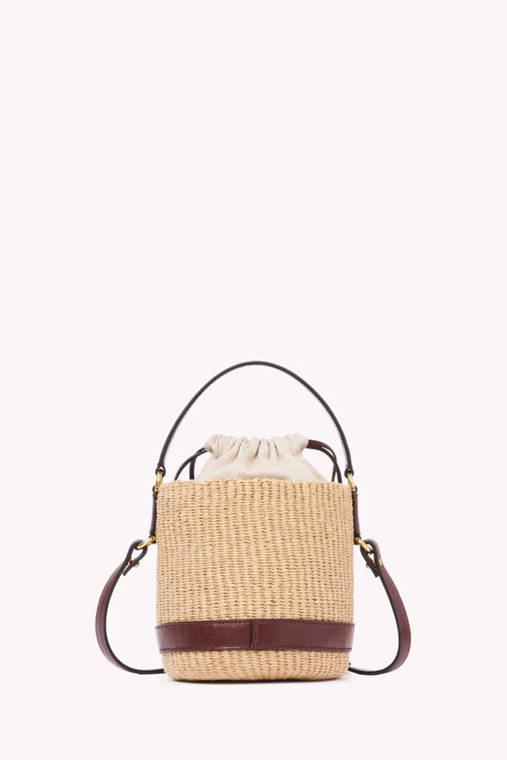 Chloé Charms Basket Bag In Natural Fibers