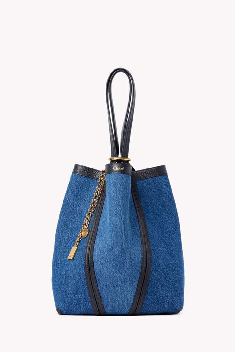 Chloé Spin Tote Bag In Denim