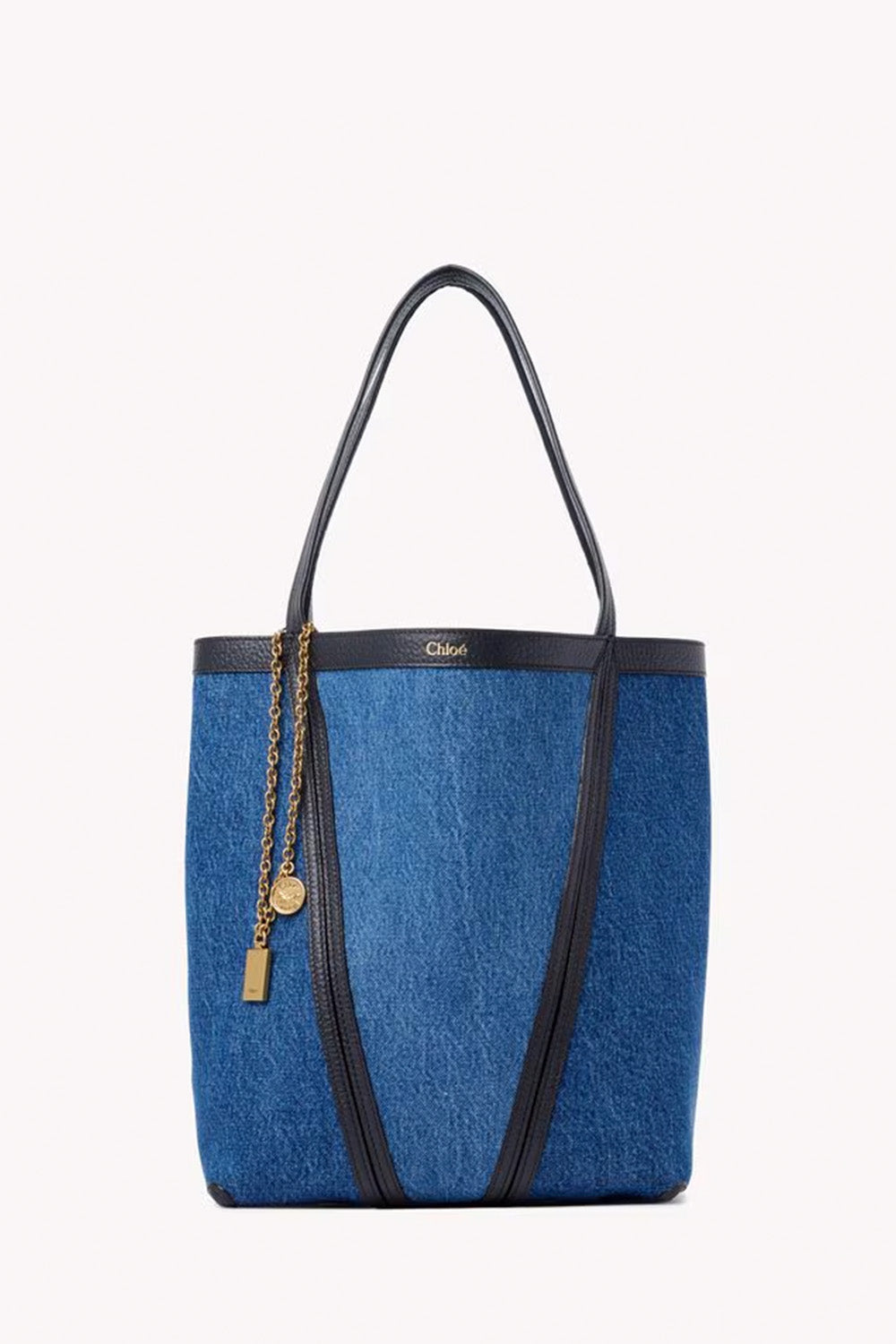 Chloé Spin Tote Bag In Denim