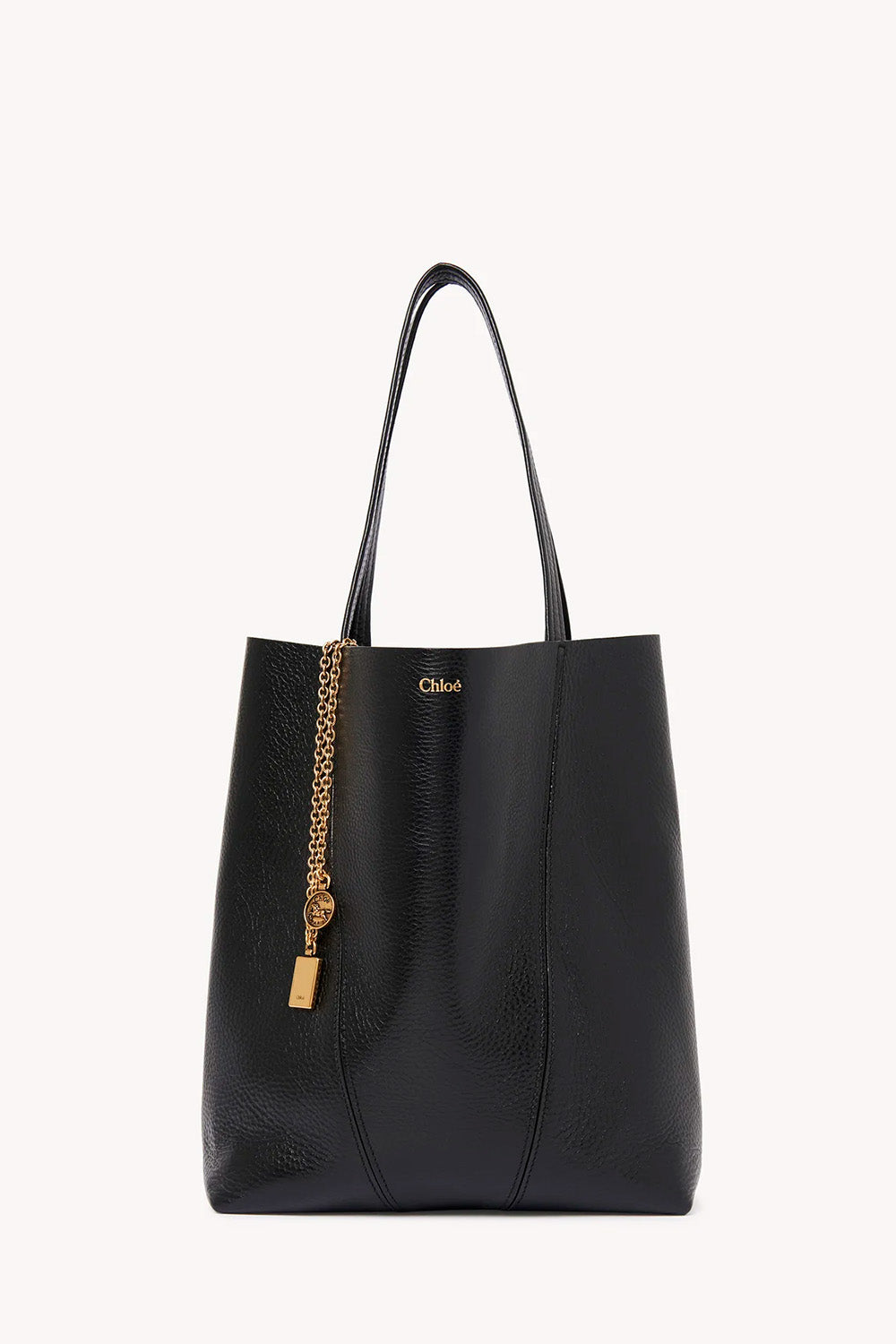 Chloé Spin Tote Bag In Grained Leather