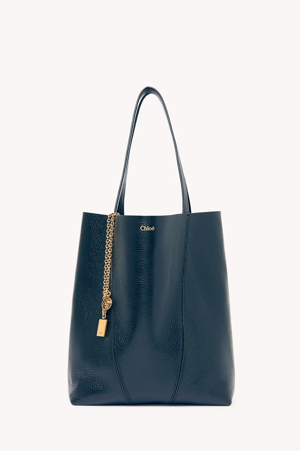 Chloé Spin Tote Bag In Grained Leather