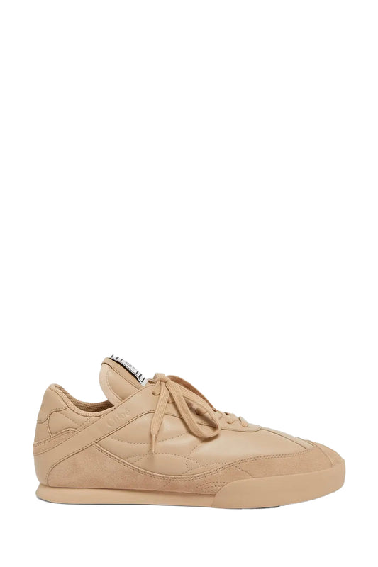 Kick Low-Top Mixed Leather Sneakers