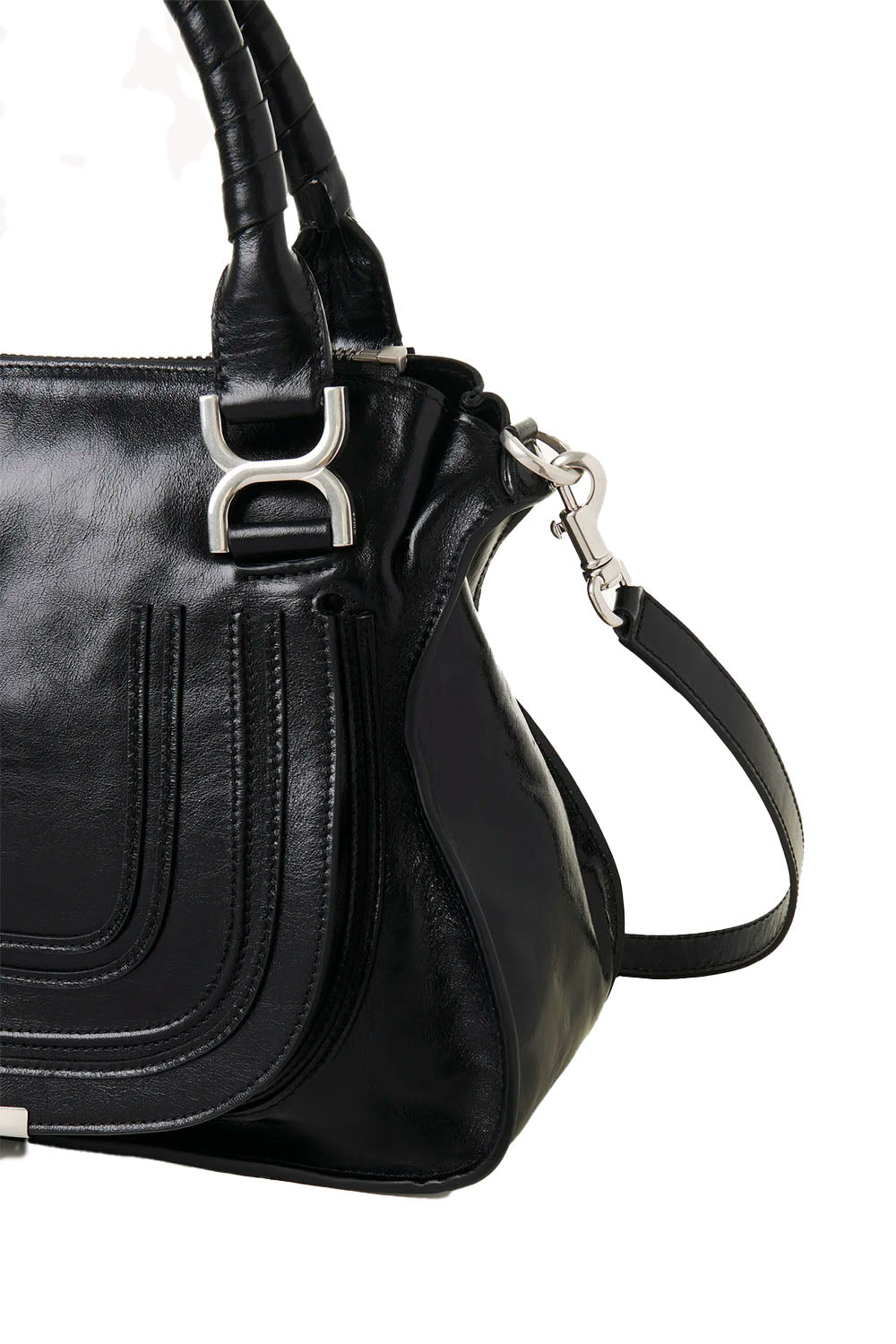 Medium Marcie Bag In Shiny Leather