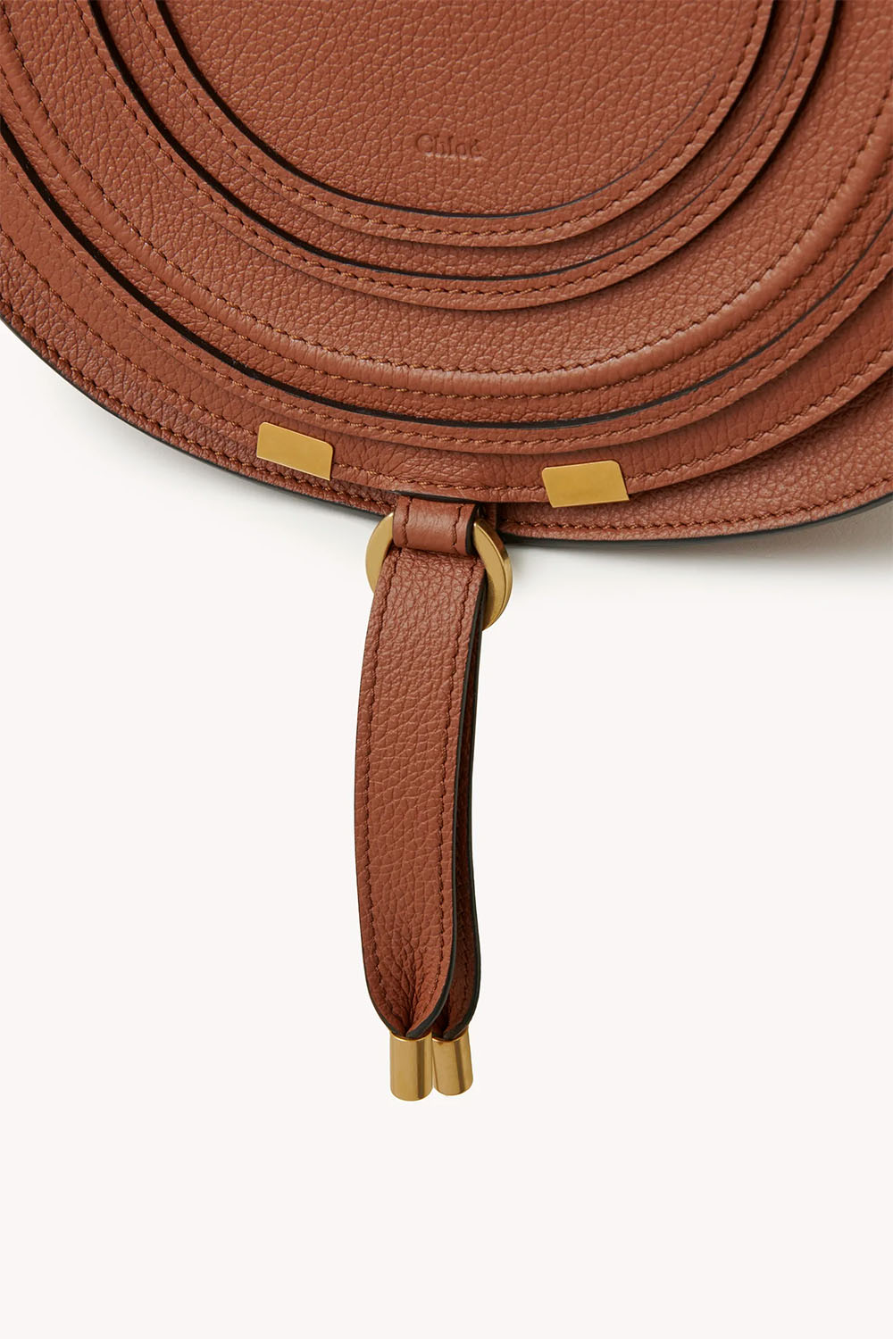 Marcie Saddle Bag In Grained Leather