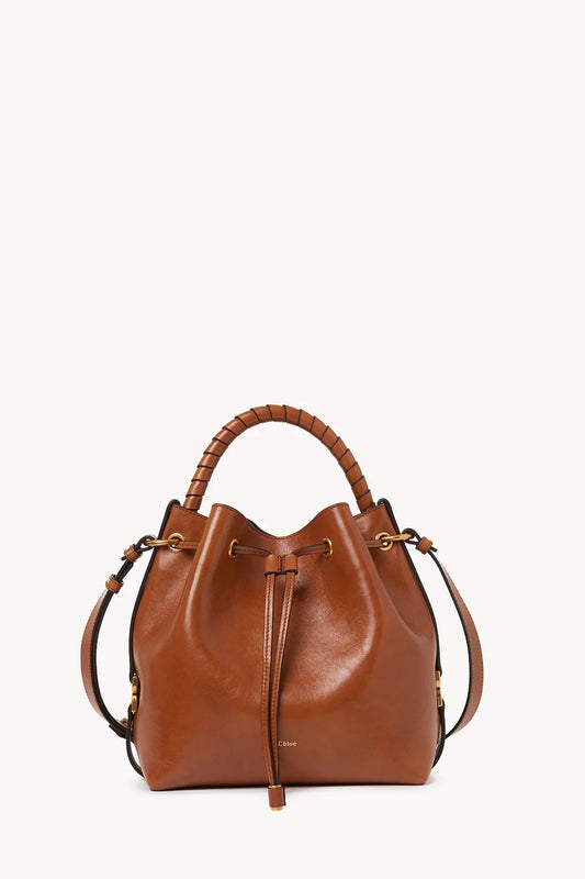 Marcie Bucket Bag In Shiny Leather