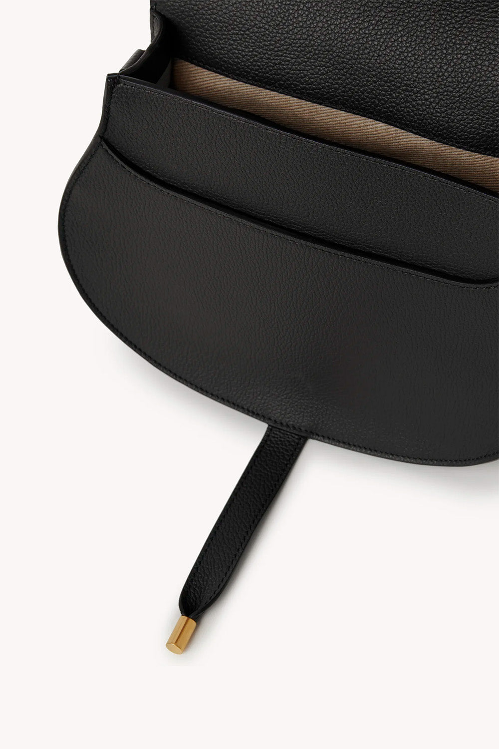 Marcie Saddle Bag In Grained Leather