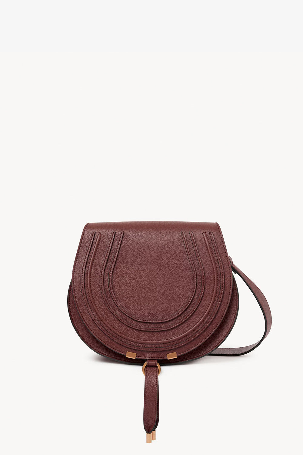 Marcie Saddle Bag In Grained Leather