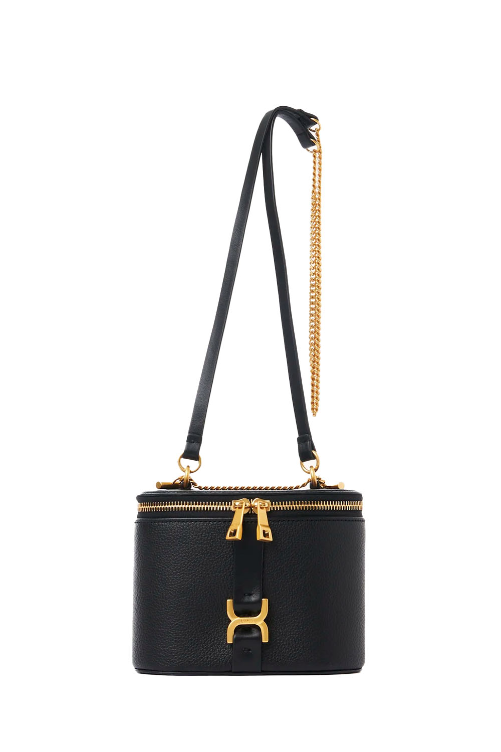 Mini Marcie Vanity On Chain In Grained Leather