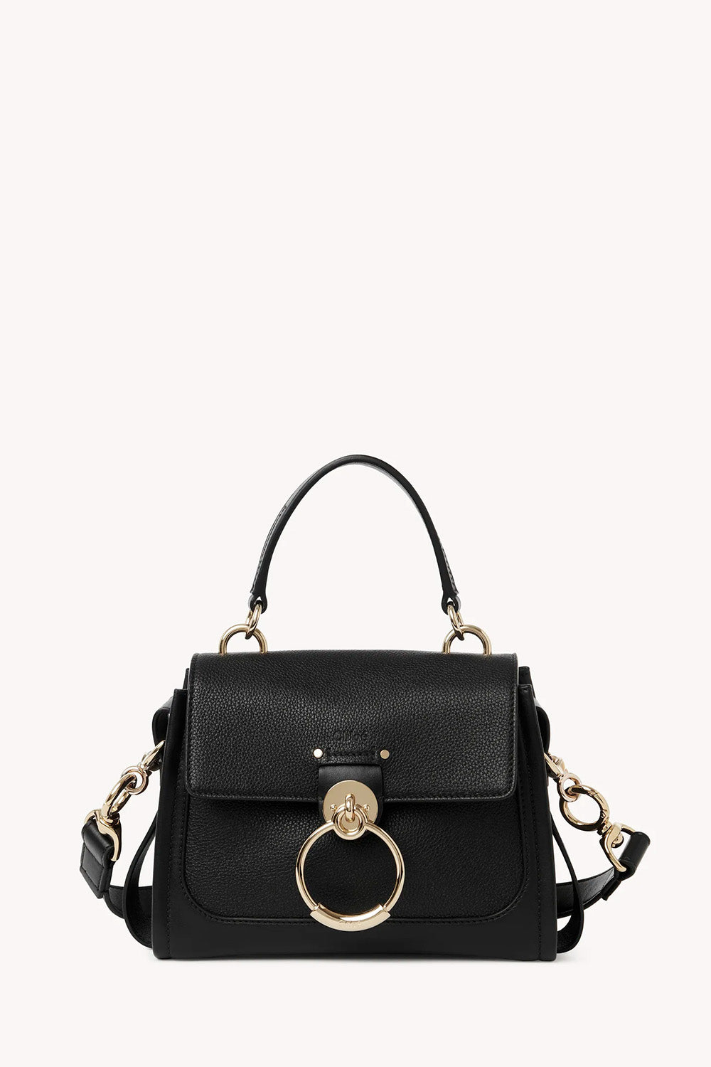 Mini Tess Day Bag In Grained & Soft Leather