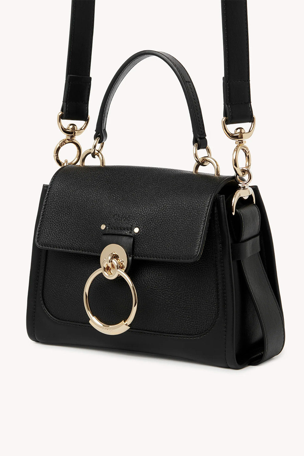 Mini Tess Day Bag In Grained & Soft Leather