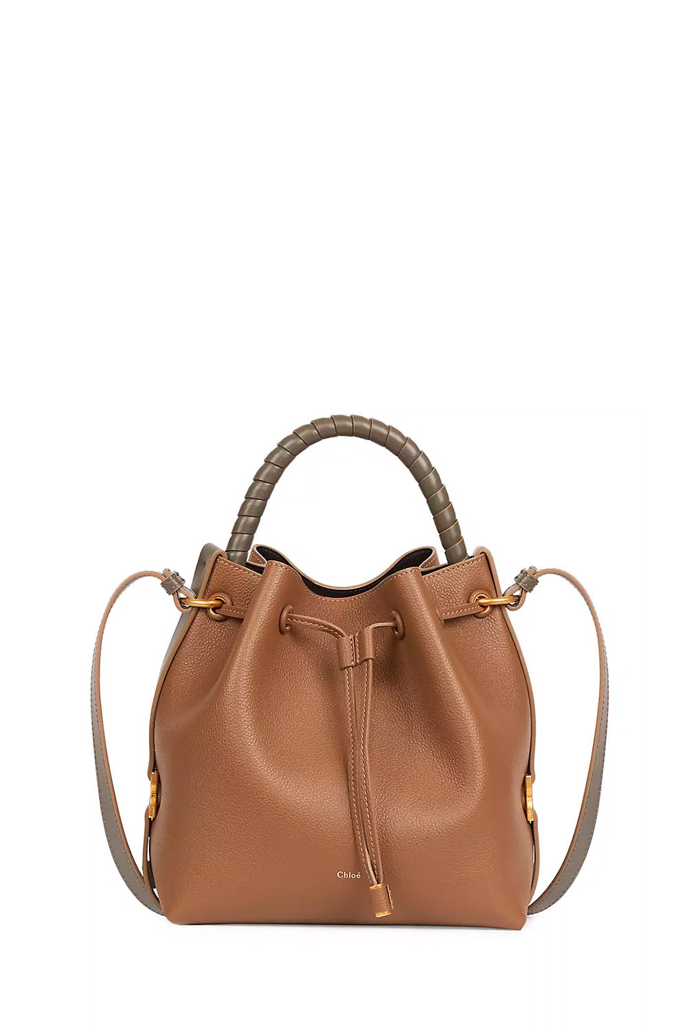 Marcie Bucket Bag In Shiny Leather